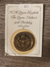 1990 £5 Pound Coin Elizabeth II, Queen Mothers 90th Birthday Gold Proof Sealed