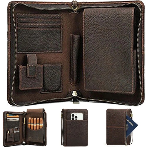 Genuine leather cigar case - genuine,