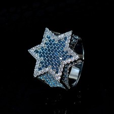 Mens Star Pinky Ring 925