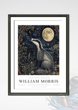 William Morris Badger A4 Print