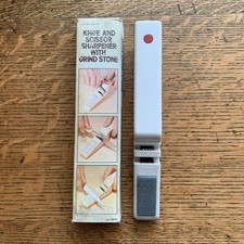 Knife & Scissor Sharpener with Grind Stone * UK No. 1021597 * Made in Hong Kong