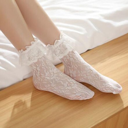 Ruffle ankle socks anklets - ankle,