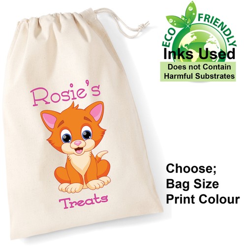 Cat treat bag personalised - treat,