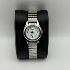 Reflex Ladies Quartz Watch White Dial Silver Tone Expandable Band Working 25mm