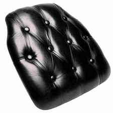 Black 1.75" Thick Vinyl Tufted
