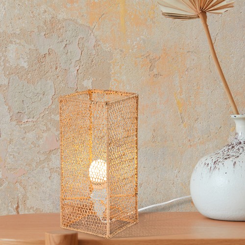 Iron moroccan table lamp - table, 30cm