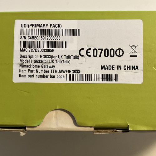 Bnib talktalk hg633 adsl - bnib,