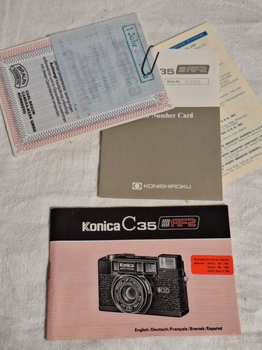 Manual for konica c35 - c35, af