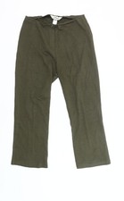 Slimma Signature Women’s Green Size 12 Straight Trousers Acrylic