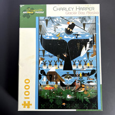 Charley Harper - Glacier Bay, Alaska 1000 Piece Jigsaw Puzzle Complete VG