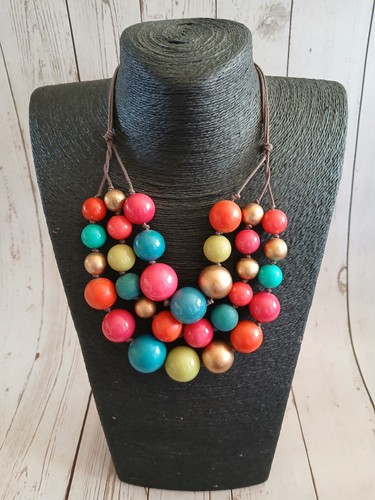 Bright multi coloured wooden - bright, multi‑coloured