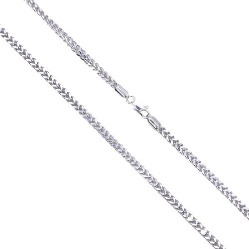 Platinum foxtail chain - platinum,