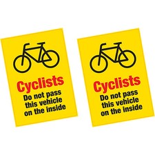 2 x Cyclists Do Not Pass on