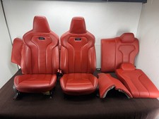 FRONT REAR SEAT SEATS RED