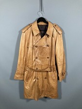 MULBERRY LEATHER MAC Jacket - Size Medium - Tan - Great Condition - Men’s