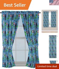 Kids Window Drapes Minecraft