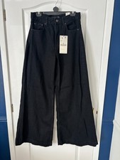 Stradivarius black super wide - black,
