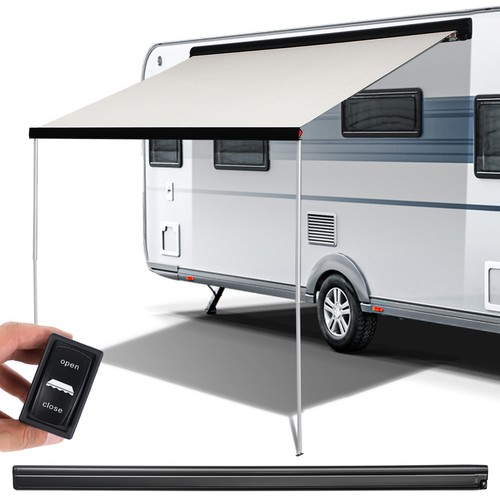 Electric awning wind roll - roll, out