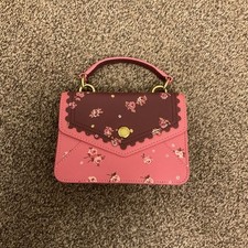 Cath Kidston Leather Shoulder Bag Handbag Clutch BNWoT Pink Floral