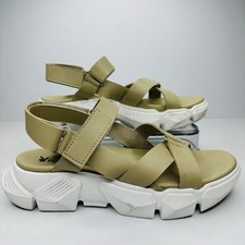 Playboy Casual Strappy Sandals Women's Size 39 EU Beige White Comfort Shoes