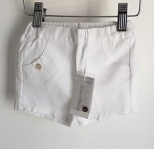 Tartine et Chocolat Baby Shorts Size 3-6 months BNWT White Cotton