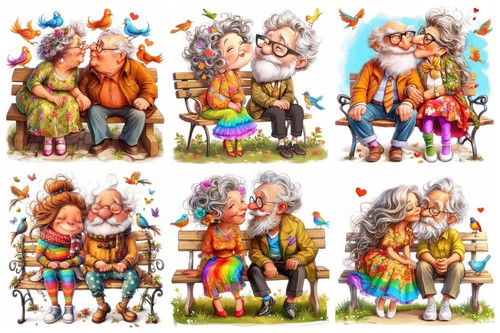 The old folk cardmaking card - old,