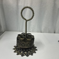 VTG Ornate Filigree Brass