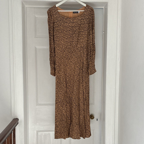 Mint velvet tan black floral - mint, tan/black