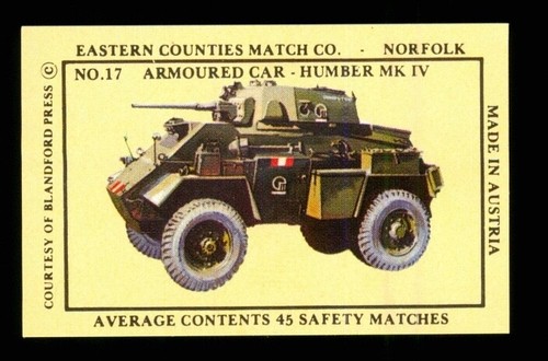 Matchbox label wwii - 1, x