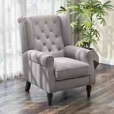 Armchair Retro Accent Wingback Chair Button Tufted Sofa Seater Home Living Room