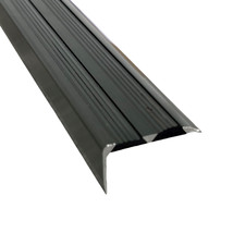 Aluminium stair nosing - aluminium, edge