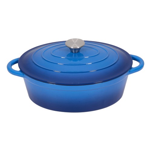 Oval enamel cast iron dutch - oval,
