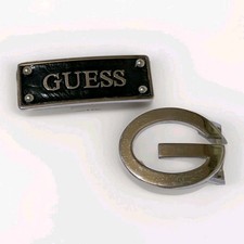 Guess Belt Buckle x 2, Good Condition, Made In Italy 