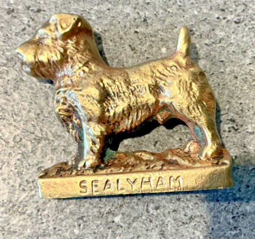 Vintage antique brass sealyham - antique,