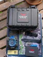 Mens Vostok Europe Lunokhod 2 Chronograph Watch Box And Papers