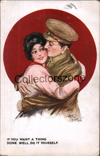 1917 patriotic ww1 postcard - 1917,