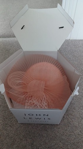 Peach fascinator john - peach,