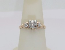 Solid Rose Gold Antique Ring