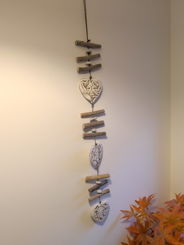 Three white hearts and - white,