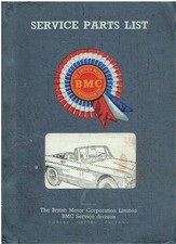A.HEALEY SPRITE Mk3&4 MG MIDGET Mk2&3 1964-71 MECHANICAL & ELECTRICAL PARTS LIST