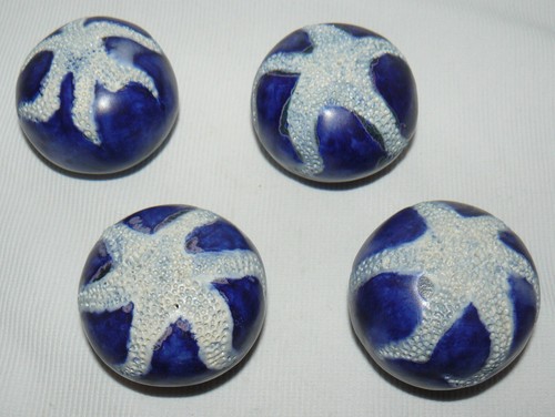Ceramic navy blue rattle - 4,