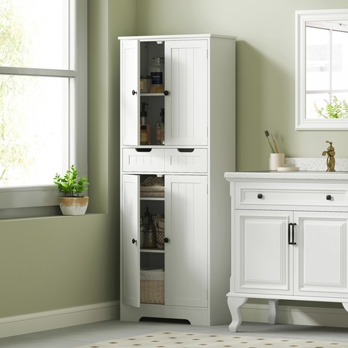 Tall bathroom cabinet storage - bathroom,