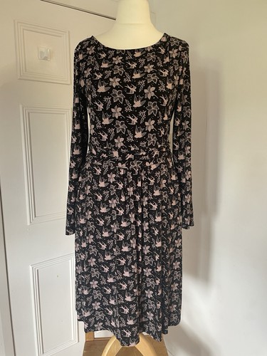 Boden black pocket dress 14r - boden,