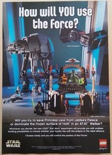 Original Advert  Star Wars Lego, Jabba's Palace, AT-AT, Tie Bomber 2003, A4 size