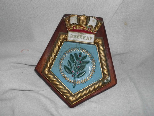Hms rfa bayleaf plaster shield - rfa,