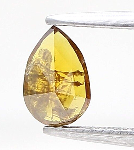Yellow pear rosecut - yellow,