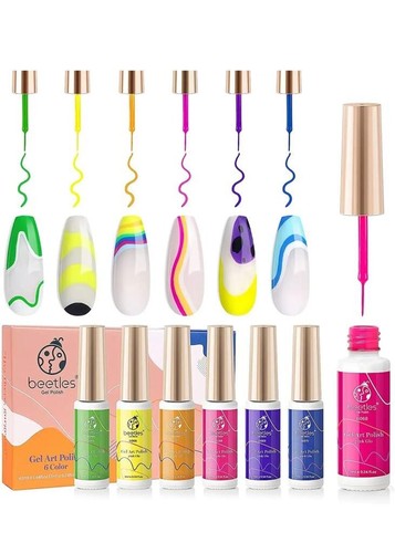 Gel polish nail art - art,