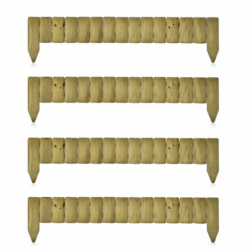 Wooden picket fence garden - wooden,