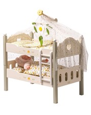 ROBUD Wooden Baby Doll Crib