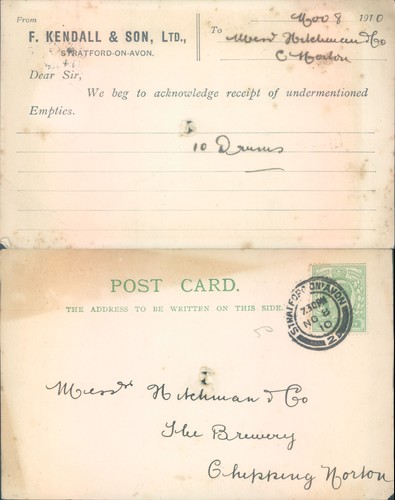 Receipt acknowledgment from - , f